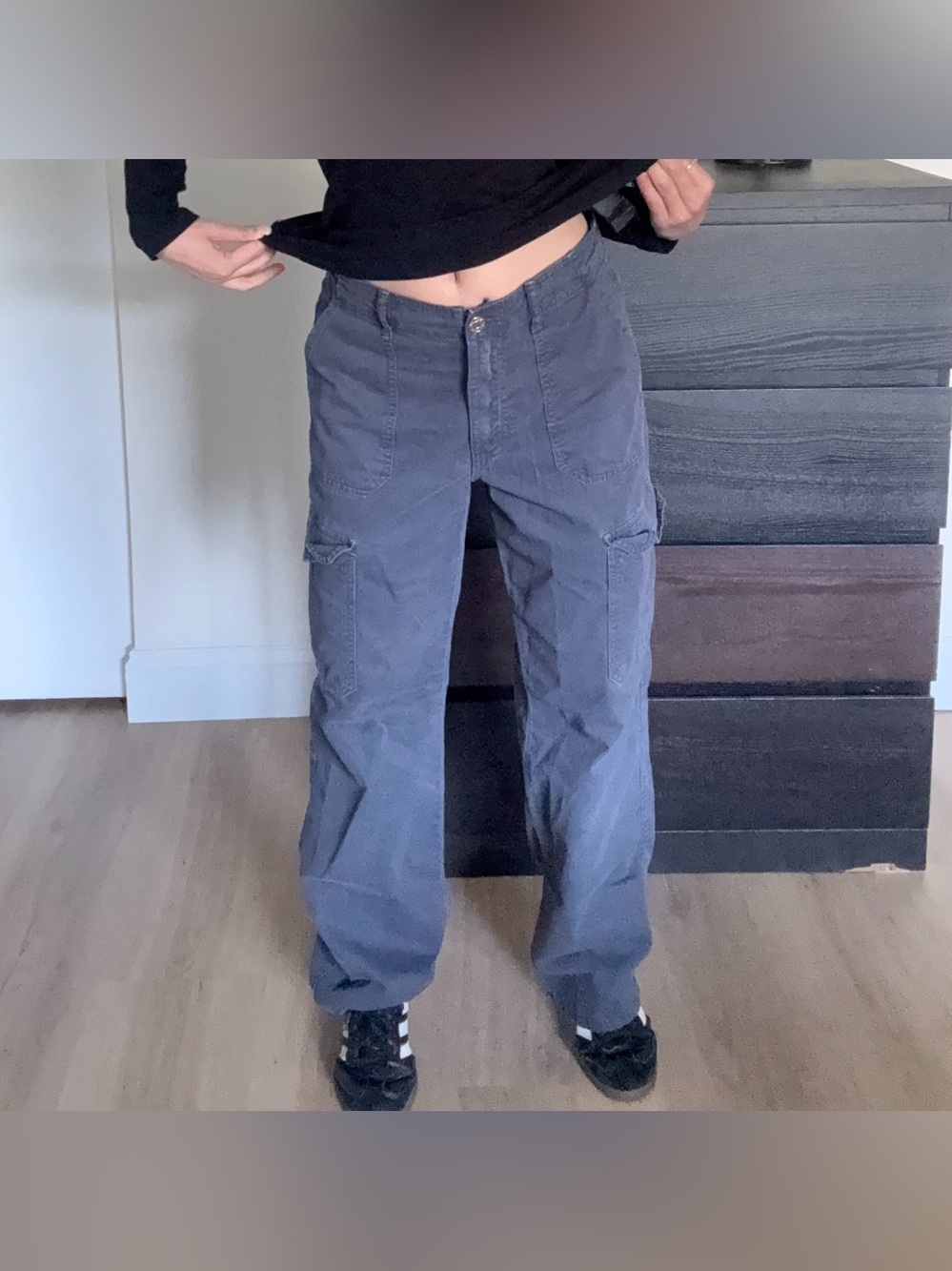 Zara Gray Cargo pants - Like NEW!